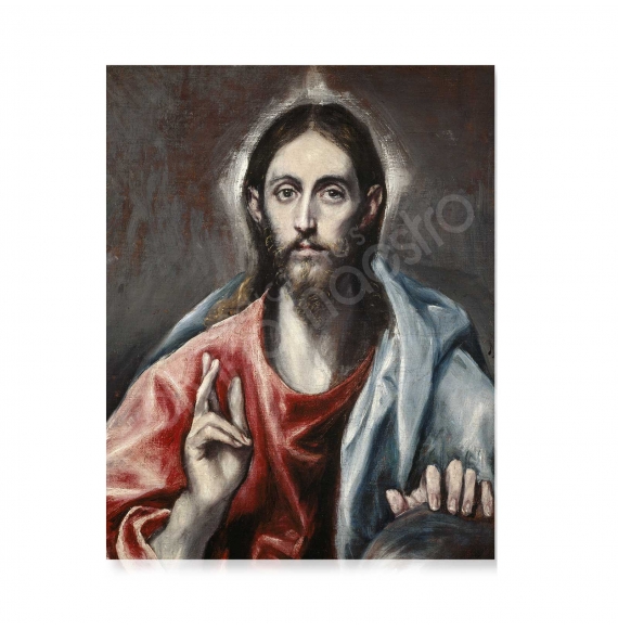 Postal- Cristo Bendiciendo (El Greco)