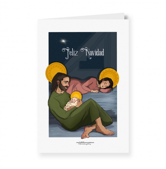 Tarjeta Especial Doble Navidad con SU IMAGEN