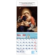 Calendario vertical de pared "Los Cuidados de La Virgen" (Sassoferrato)