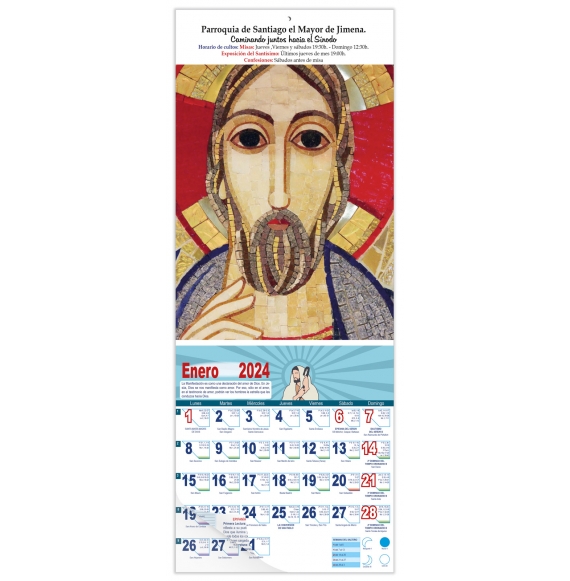 Calendario vertical de pared "Cristo" (Rupnik)