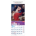 Calendario vertical de pared "La Sagrada Familia" (Rubens)